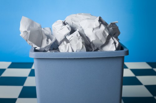 Waste collection trucks operating in Seven Sisters